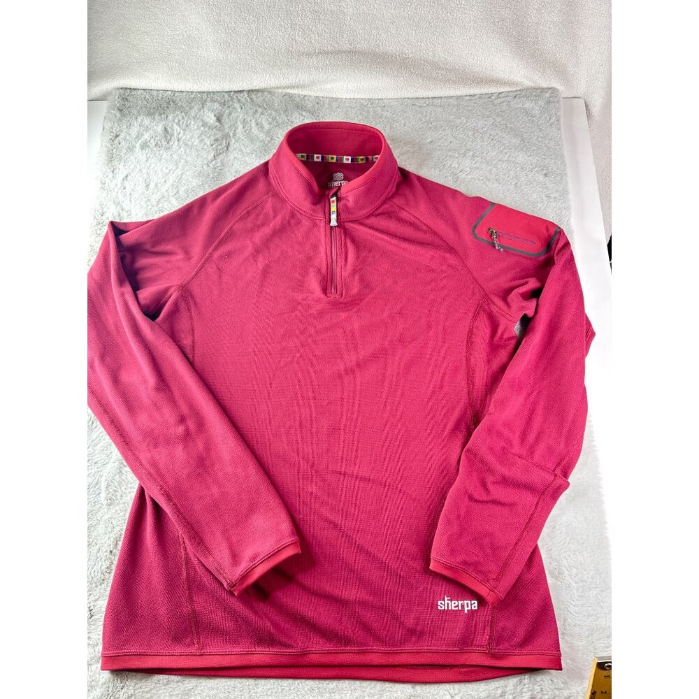 Sherpa Pullover Womens XL‎ 1/4 Zip Active Mid Weight